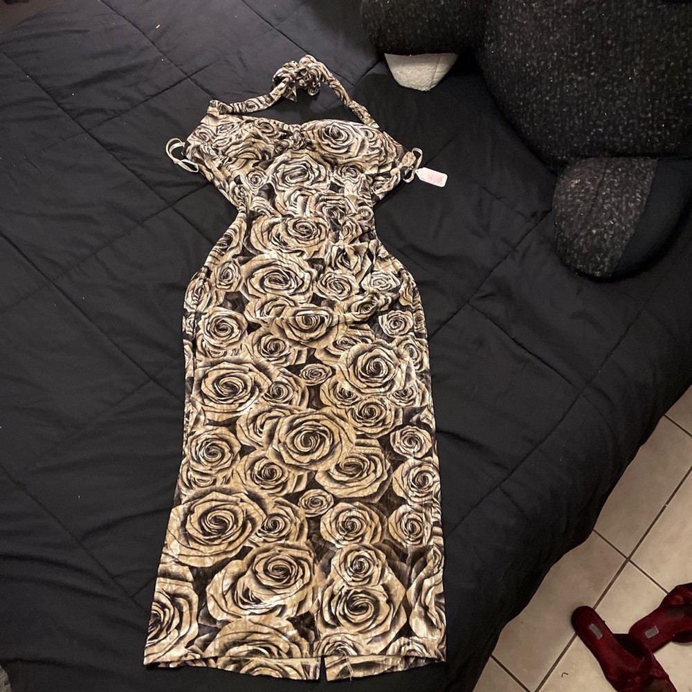 Black and brown tan Tatyana dress size xxl